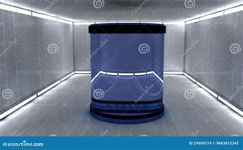 Futuristic interior stock illustration. Illustration of hospital - 29609274