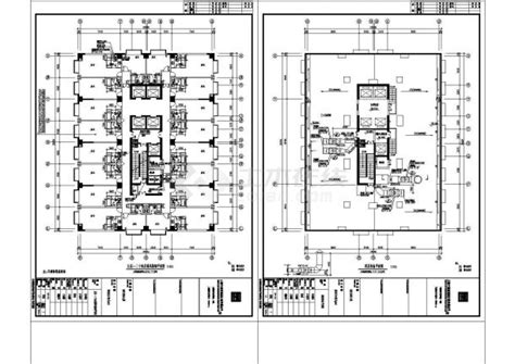 上海徐汇24层商务大厦中央空调暖通设计施工图办公楼空调设计图土木在线