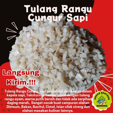 Jual Tulang Rangu Cungur Sapi Tulang Cungur Buat Olahan Bakso Dimsum Bacitul Cimol Cireng