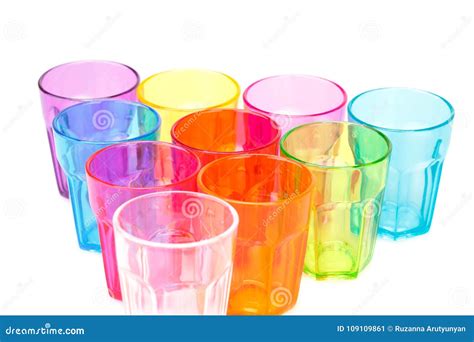 Plastic Glasses Stock Image Image Of Design Liquid 109109861