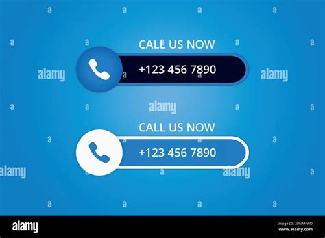 Call Us Now Mobile Call Button With Subscriber Number Vector Stock