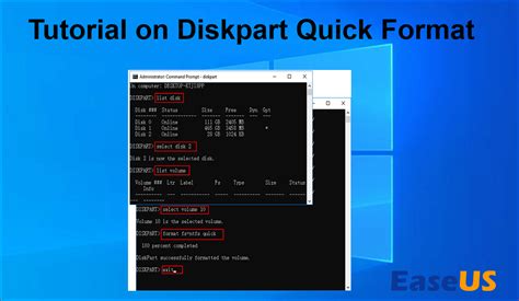 Newest Tutorial On Diskpart Quick Format Easy And Efficient Ways