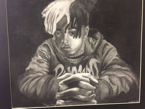 Xxxtentacion Charcoal Drawing Portrait | Etsy