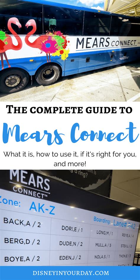 All About Using The Mears Connect Disney World Transportation Service