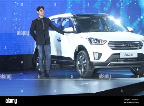 South Korean Actor Kim Soo Hyun Poses At A Launch Event For Hyundai