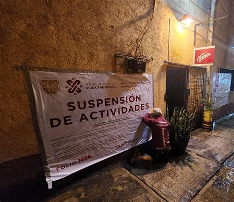 SUSPENDE INVEA CUATRO ESTABLECIMIENTOS EN LA ALCALDÍA ÁLVARO OBREGÓN