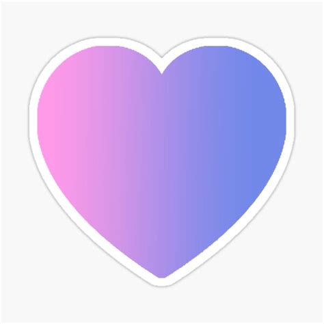 Pastel Bisexual Pride Heart Sticker By Annaisnotonfire Redbubble