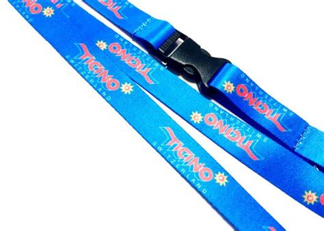 Heat Transfer Color Dye Sublimation Lanyards Custom Printed With Safety