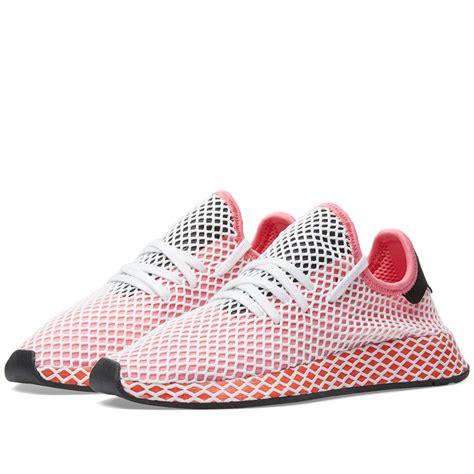 Adidas Deerupt Runner W Chalk Pink Bold Orange END