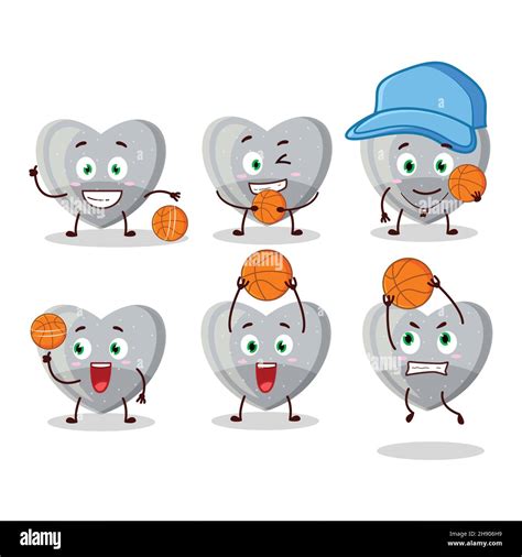 Talented White Love Gummy Candy Cartoon Character As A Basketball