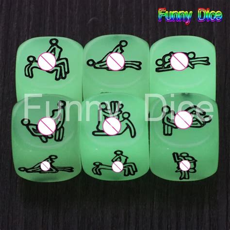 Hot Sale 20mm Sex Dice Adult Glow Dice For Love Game Humor Romance