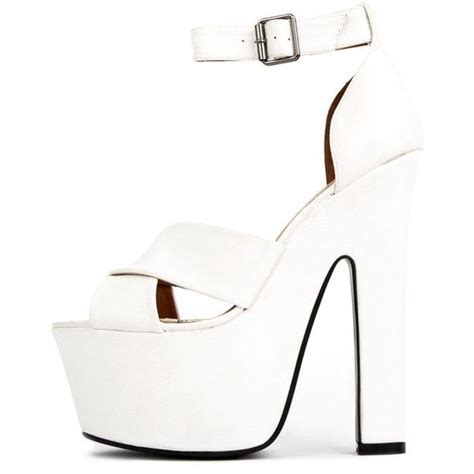 Callie White Leather Chunky Platform Shoes White Leather Shoes White Platform Shoes White