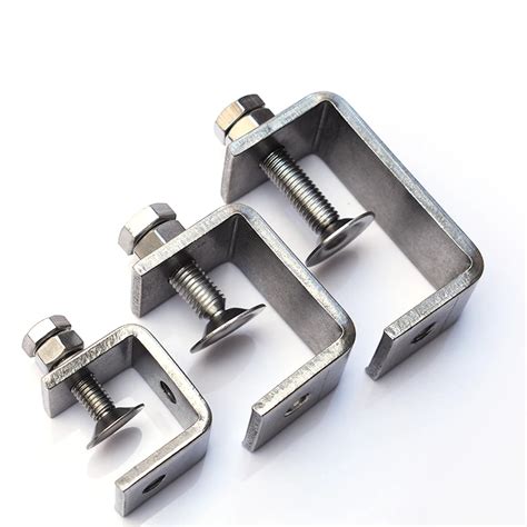 1pcs Hex Bolt Nuts C Type Clamps Steel U Steel Lifting Fixture I Beam