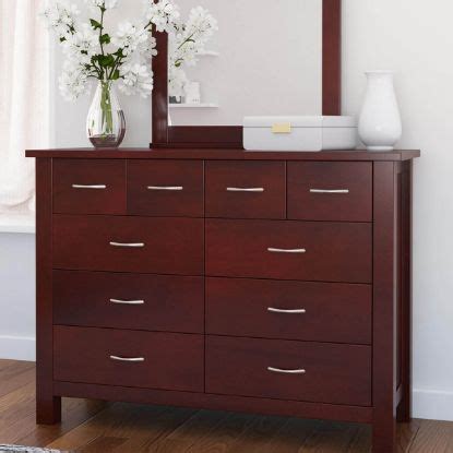 Wamsutter Solid Mahogany Wood Drawer Standard Dresser