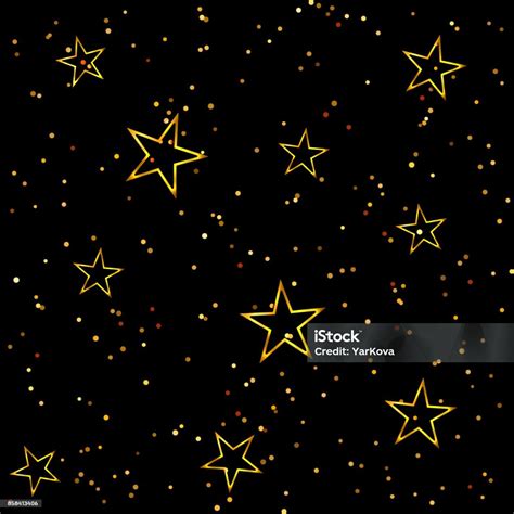 Holiday Bright Seamless Stars Pattern Stock Illustration Download