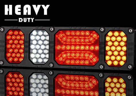 Задний комбинированный фонарь HEAVY DUTY с отражателем и розеткой LZD 2857