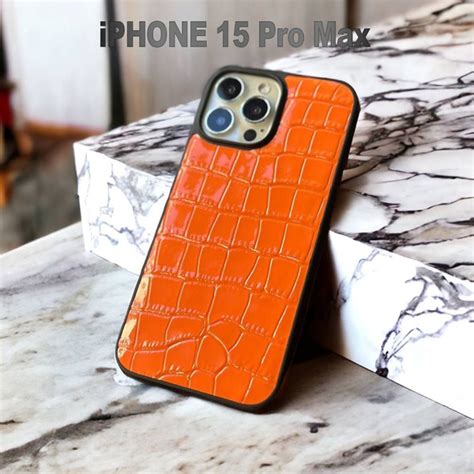 Премиум чехол для iPhone 15 Pro Max из итальянской натуральной кожи ...