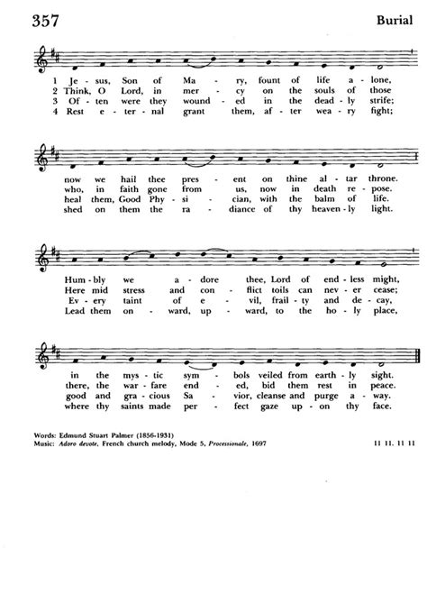 The Hymnal According To The Use Of The Episcopal Church