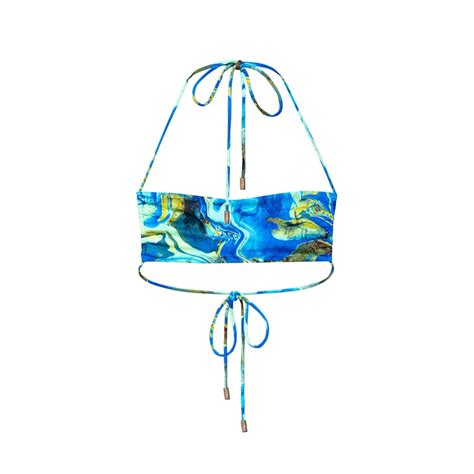 Skye Scoop Bikini Top Kamari Swim Wolf Badger