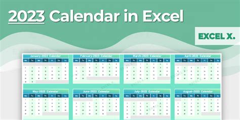 2023 Calendar in Excel - Excel