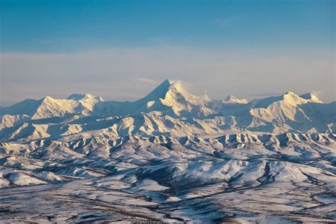 Aerial of Mt Hayes of the Alaska range - AlaskaPhotoGraphics