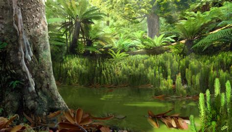 Reconstruction Of A Cretaceous Period Forest By Óscar Sanisidro Plant