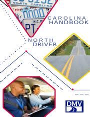 North Carolina Driver Handbook Safety Tips Licensing Info Course Hero