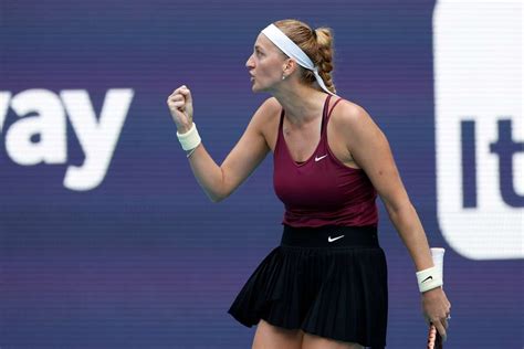 Kvitova Defeats Rybakina To Win Miami Open After Gruelling First Set