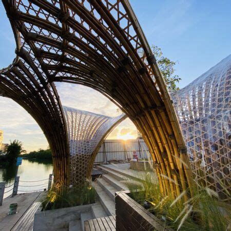 Huanglong Waterfront Bamboo Pavilion Landezine International