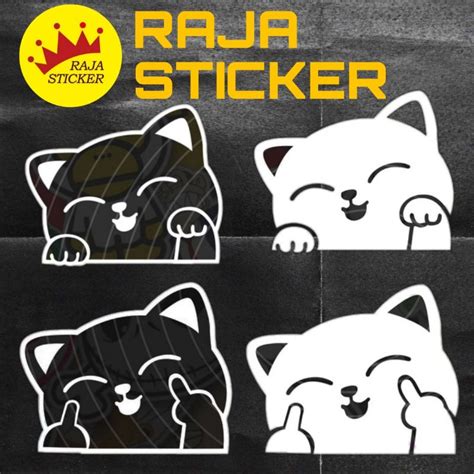 Jual Sticker Cutting Stiker Kucing Lucu Shopee Indonesia