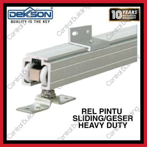 Jual Rel Pintu Sledinggeser Dekson Heavy Duty 3m300 Lengkap Roda