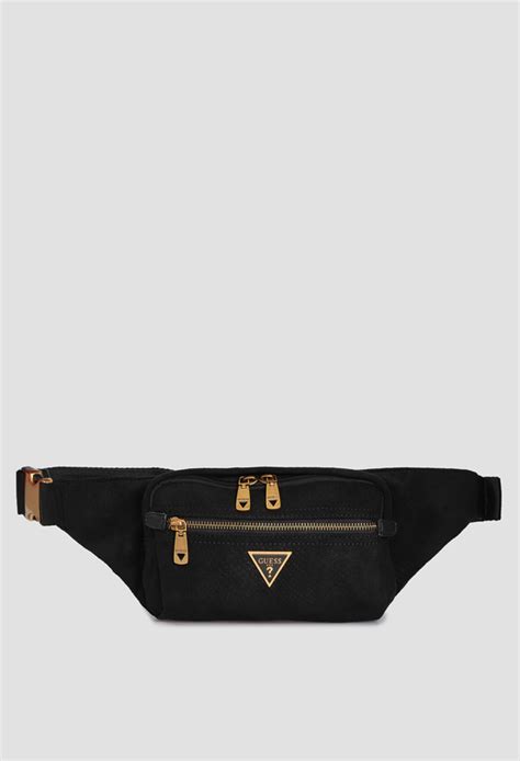 Мужская черная поясная сумка Guess HMEEVN.P2494;BLA — Ultrashop