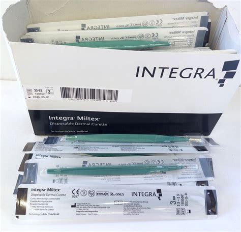 New Integra Miltex Disposable Dermal Curette Mm Lot Expired