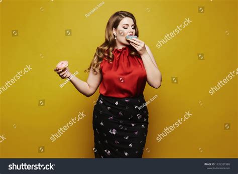 Plus Size Sexy Model Fashionable Blonde Stock Photo Shutterstock