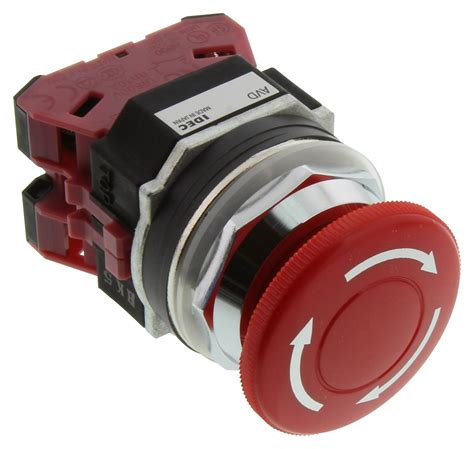 AVD302NUR Idec Interruptor Para Paro De Emergencia DPST NC