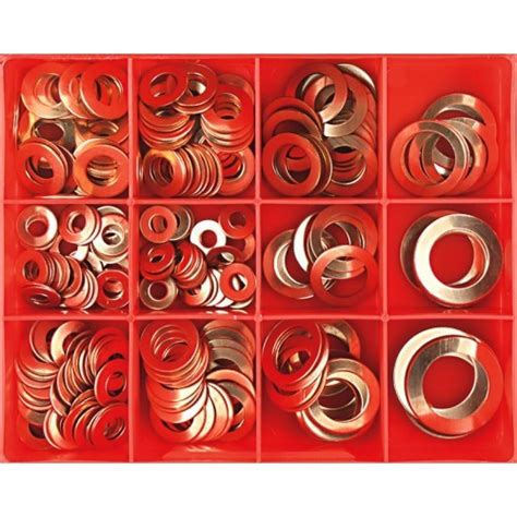 CHAMPION KIT, COPPER WASHER ASSORTMENT, IMPERIAL, 12 SIZES - Prime Supplies