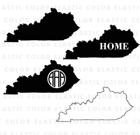 Kentucky States Svg Files Kentucky Clipart Kentucky Outline Digital