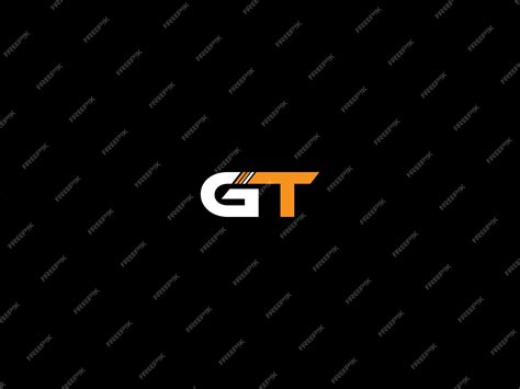 Premium Vector | GT logo design