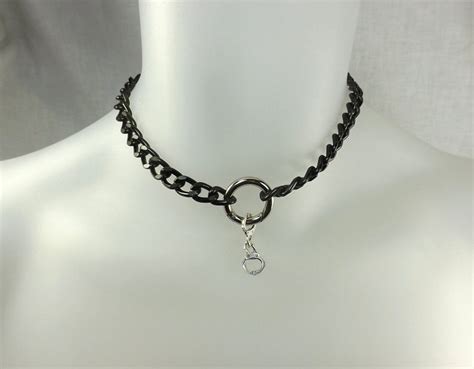 Male Submissive Jewelry Mature Bdsm Collar Mens Choker Etsy