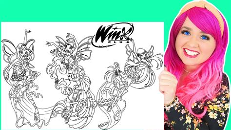 Winx Club Coloring Pages Tynix Youtube