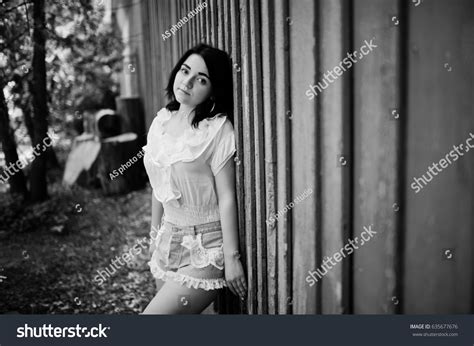 Portrait Sexy Brunette Girl On Womens Stock Photo 635677676 Shutterstock