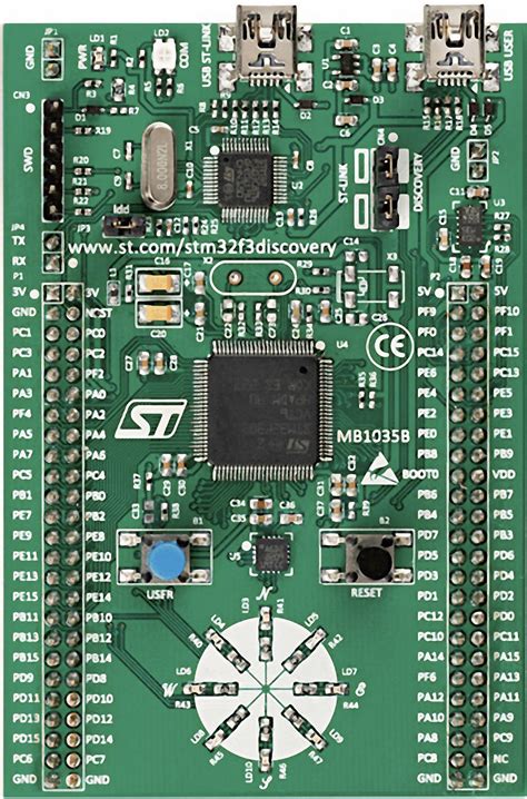 STMicroelectronics STM32F3DISCOVERY Developmentboard STM32 F3 Series