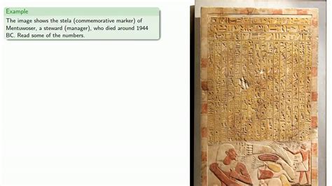 Egyptian Hieratic Numerals System