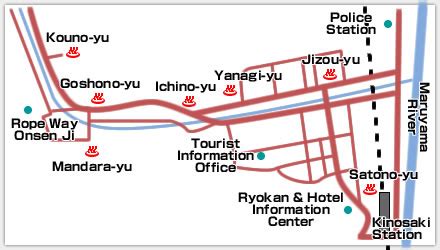 kinosaki hot springs onsen  sightseeing  hyogo prefecture