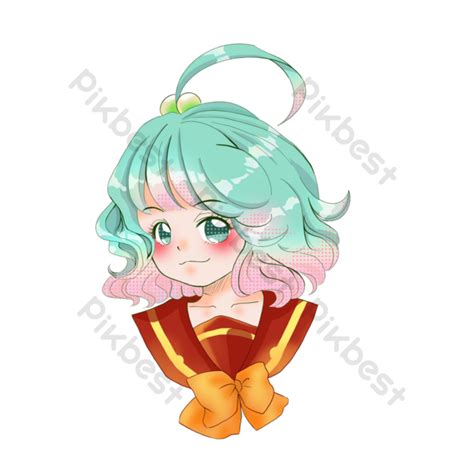 Cartoon Japanese Anime Girl Character Image Png Images Psd Free