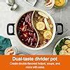 Amazon Joydeem In Electric Hot Pot Shabu Shabu Pot With Two Removable Pot UL Listed