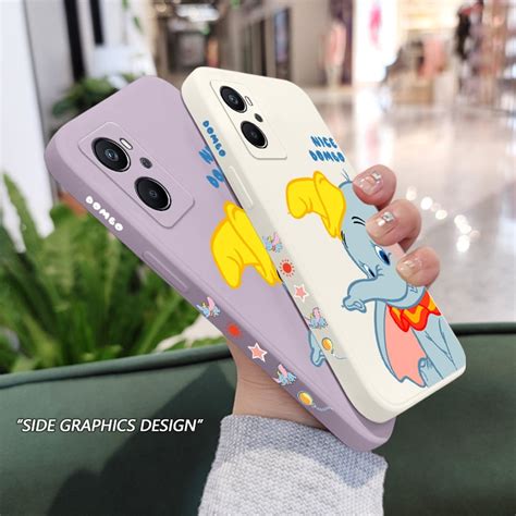 เคสโทรศัพท์มือถือ ซิลิโคน ลายช้าง มีลายด้านข้าง สําหรับ Oppo A96 A95