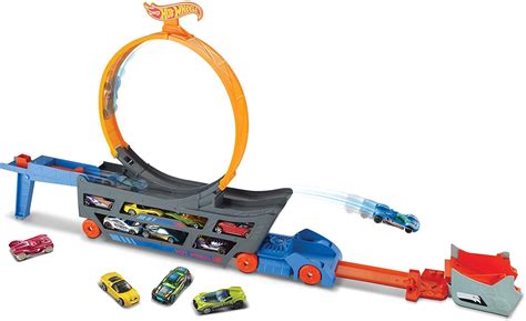Hot Wheels Transporter Truck Mobile Play Set 1 Car Bigbigmart