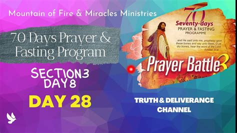 Day 28 SECTION 3 DAY 8 MFM 70 Days Prayer Fasting Programme 2022