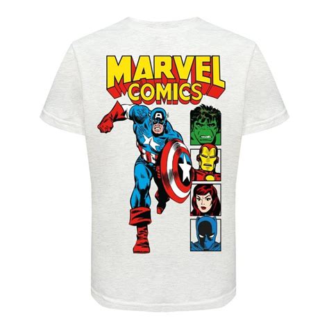 Playera Avengers Talla 10 Manga Corta Con Estampado Personajes Marvel